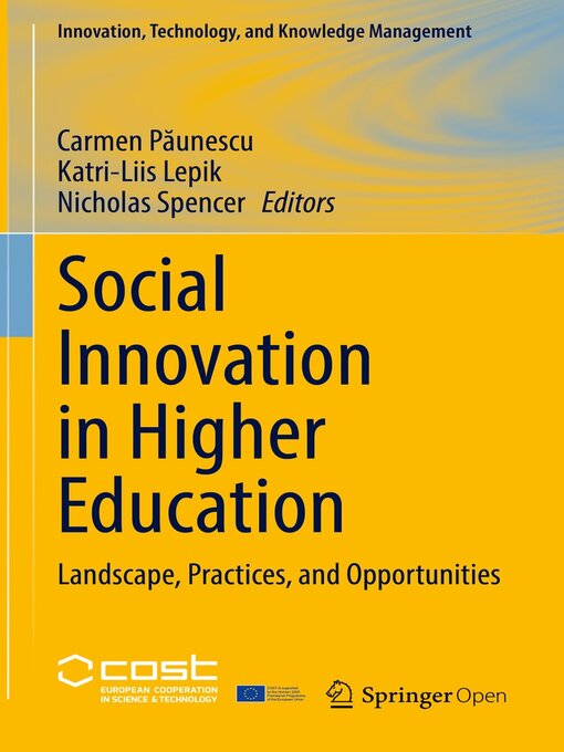 Title details for Social Innovation in Higher Education by Carmen Păunescu - Available